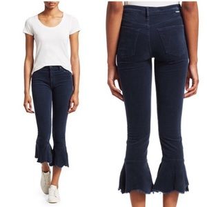 MOTHER Denim Cha Cha Chew Distressed Flared Corduroy Jeans Pants size 29